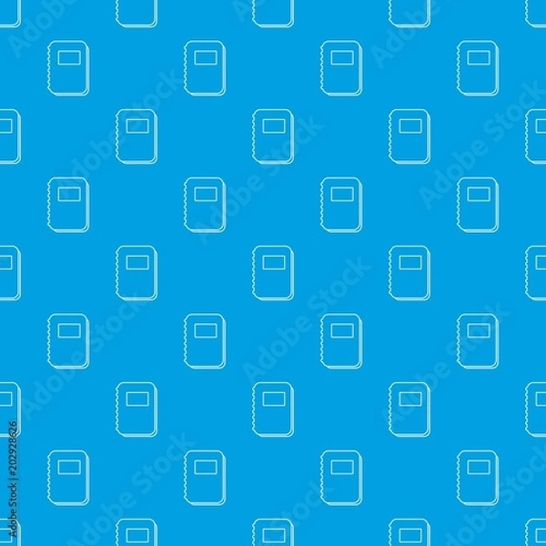 Fototapeta Notebook pattern vector seamless blue repeat for any use