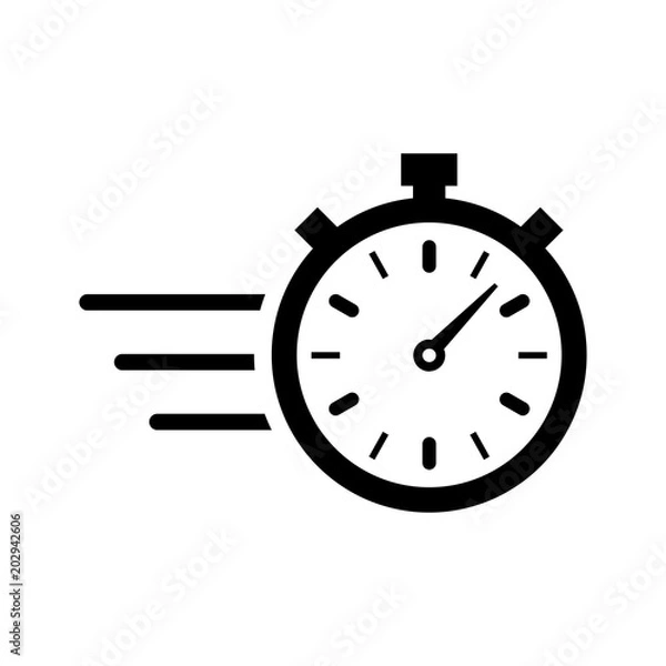 Fototapeta stopwatch icon, vector illustration. timer icon