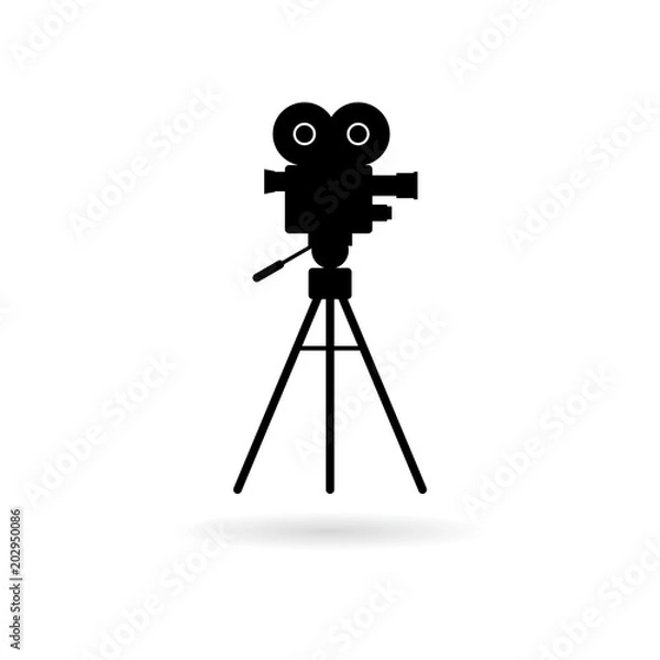 Fototapeta Cinema camera icon