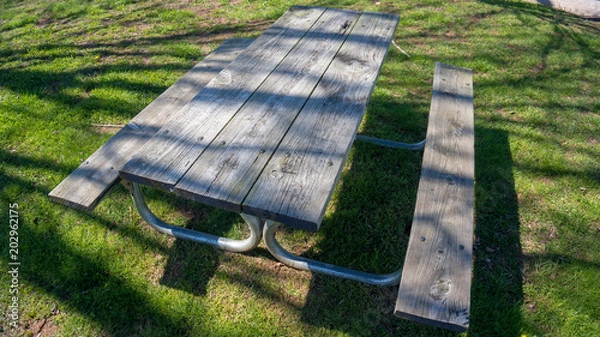 Fototapeta table under a tree