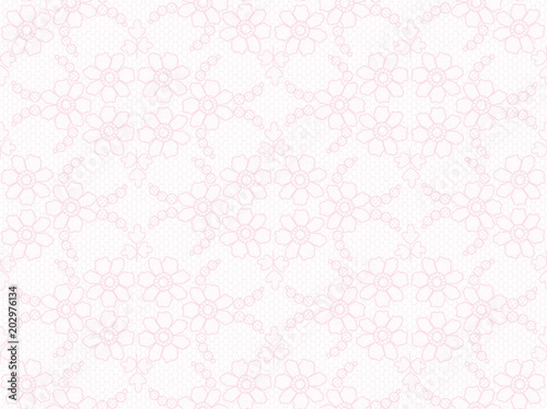 Fototapeta Floral lace pattern
