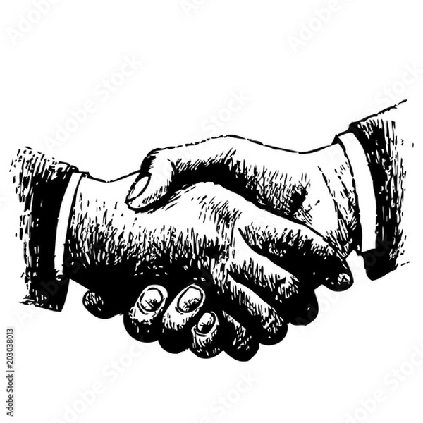Fototapeta shaking hands
