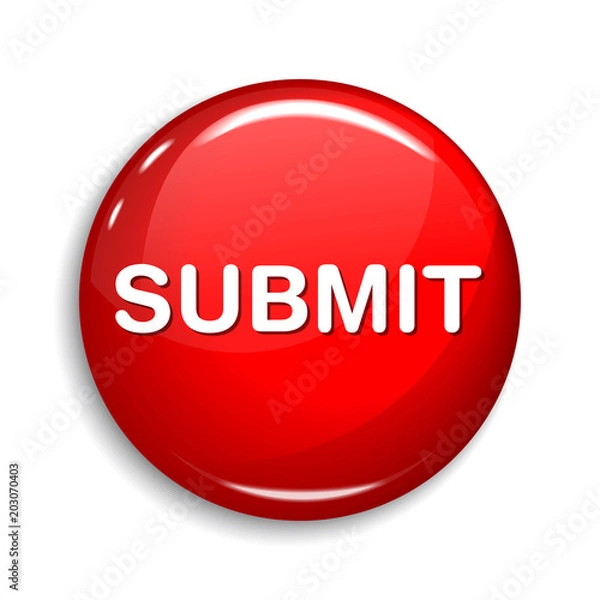 Obraz Submit Round Vector Web Element Circular Button Icon Design