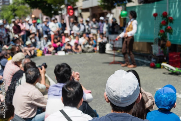 Obraz 横浜の野毛大道芸