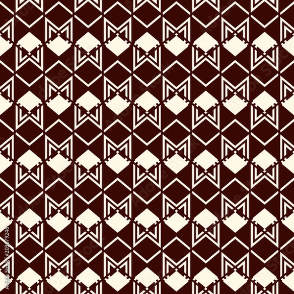 Fototapeta Seamless pattern with arrow fletching. Repeated chevrons wallpaper. Tribal and ethnic motif. Native americans ornament