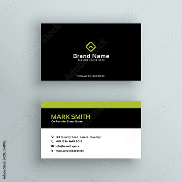 Fototapeta elegant modern business card vector design