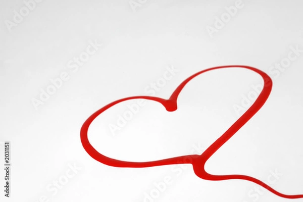 Obraz valentine heart brushstrokes