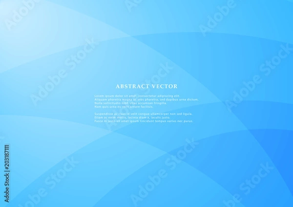 Obraz Abstract geometric modern design on Light blue background