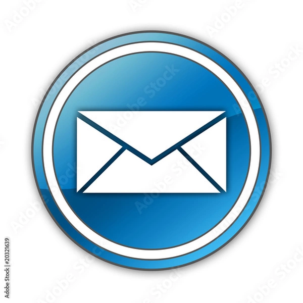 Obraz Glossy Button "E-Mail"