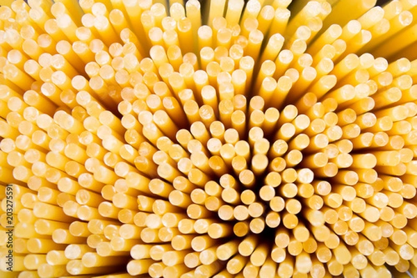Fototapeta raw spaghetti extreme closeup
