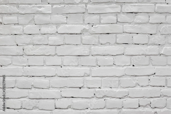 Fototapeta Abstract light gray brick wall texture background