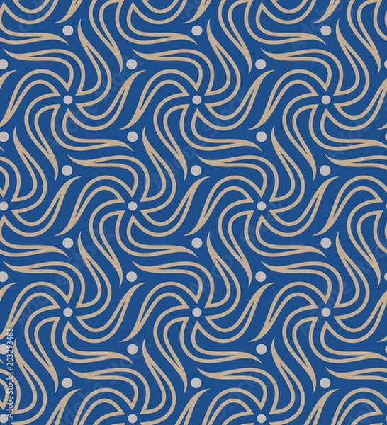 Fototapeta Traditional Islam Arabesque pattern, abstract geometric background. Entangled floral pattern.