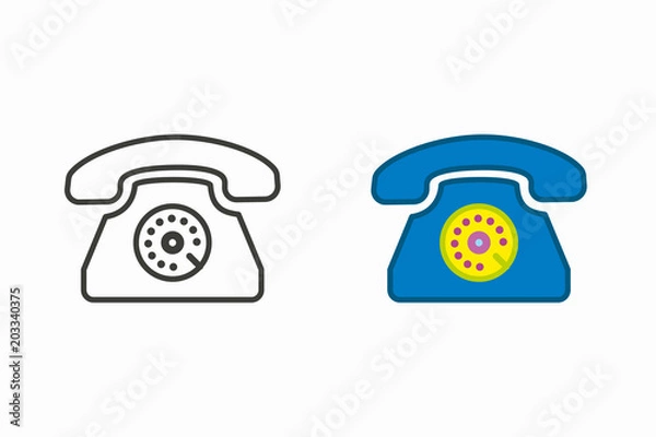 Fototapeta Phone vector icon