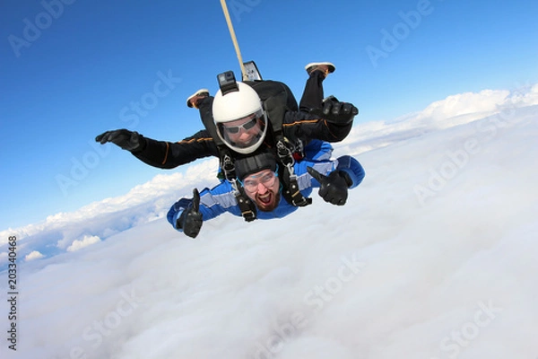 Obraz Skydiving. Tandem jump.