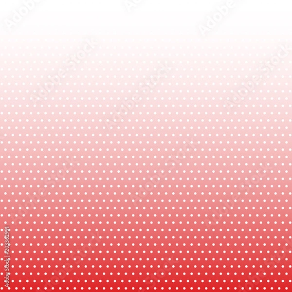 Fototapeta Geometric modern vector pattern. Dotted ornament with red and white elements. Geometric abstract pattern