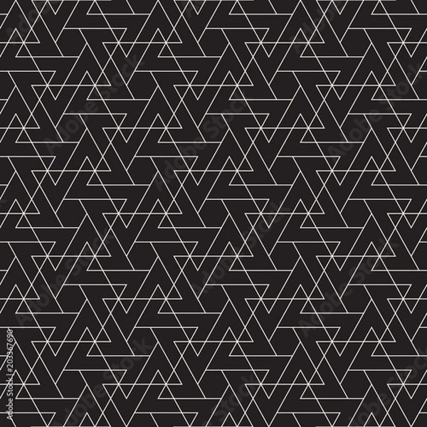Obraz Vector seamless pattern. Modern stylish abstract texture. Repeating geometric tiles