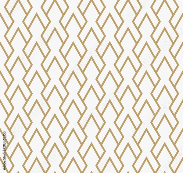 Fototapeta Abstract geometric pattern with lines. A seamless vector background. Graphic modern pattern.