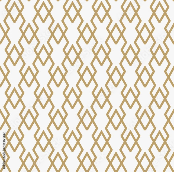 Fototapeta Abstract geometric pattern with lines. A seamless vector backgro