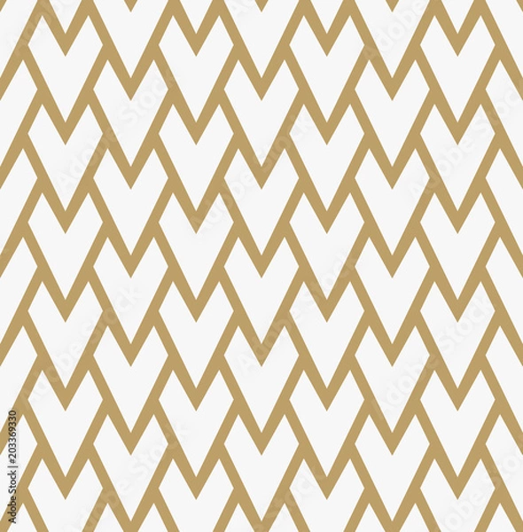 Obraz Abstract geometric pattern with lines. A seamless vector background. Graphic modern pattern.