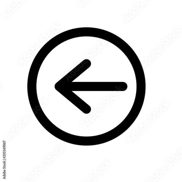 Obraz arrow circle left