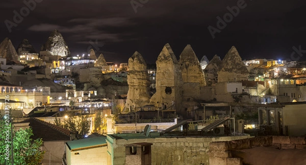 Obraz Kapadocja Turcja noc