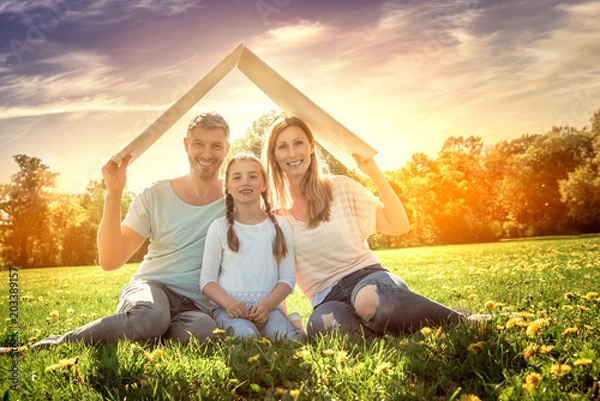 Fototapeta real estate family