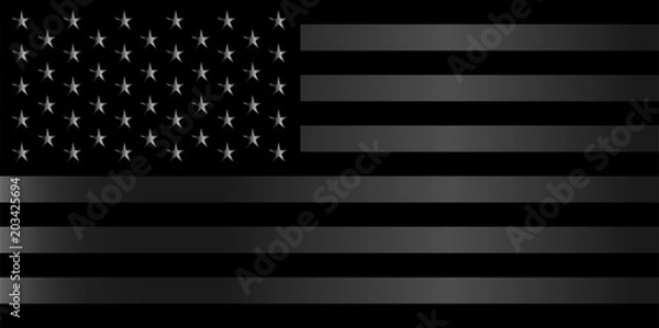 Obraz American flag background vector silver 