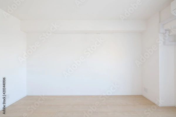 Fototapeta 室内の白い壁