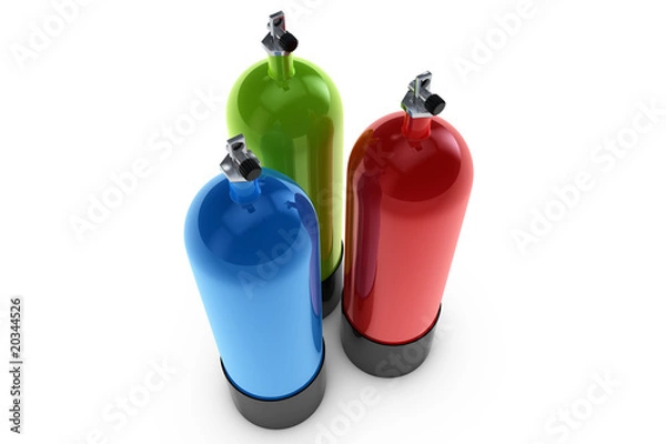 Obraz Tauchflasche in 3d
