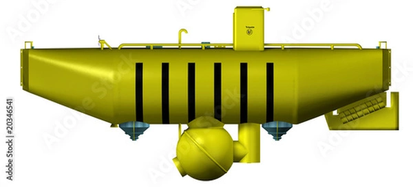 Obraz Deep sea submarine isolated