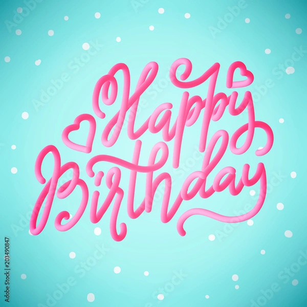 Fototapeta Happy Birthday greeting card