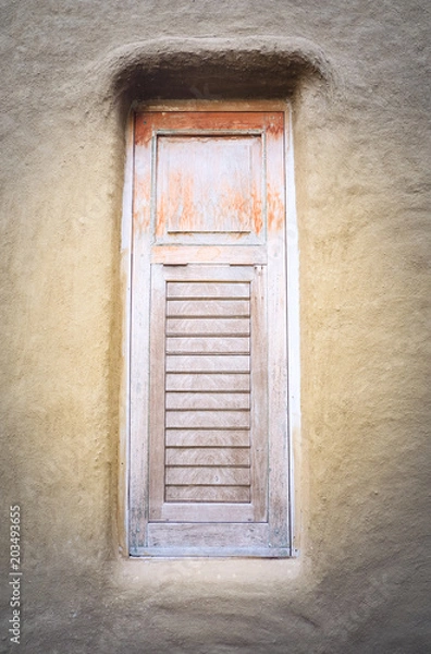 Fototapeta Vintage window, Background for vintage resort hotel, Concept Summer