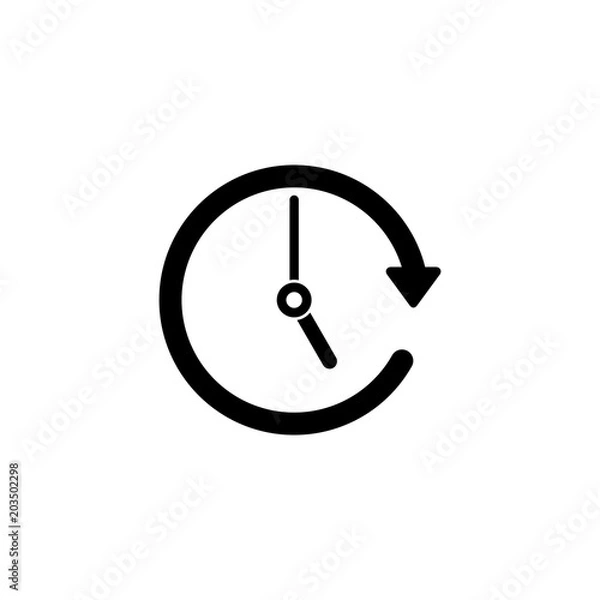 Fototapeta Passage of time vector icon