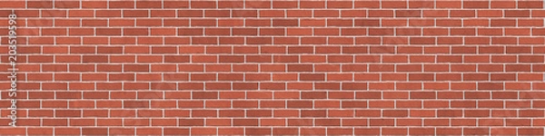 Fototapeta Background texture of red brick wall