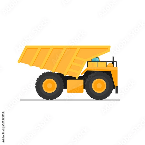 Obraz Yellow mining dump truck