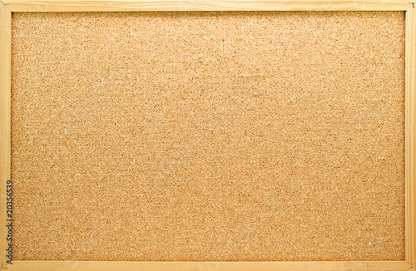 Obraz Empty memo board in closeup