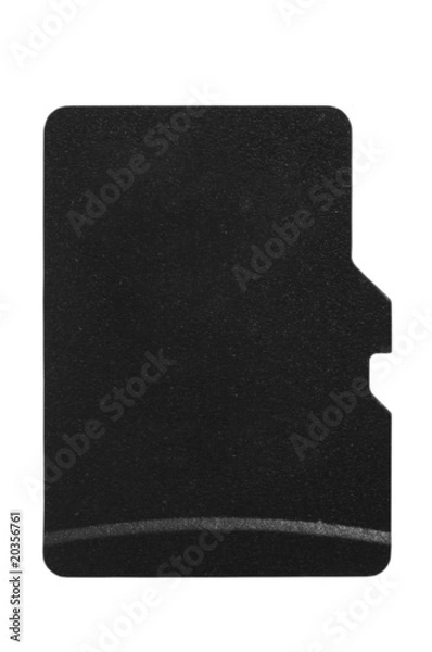 Obraz MicroSD card isolated on white