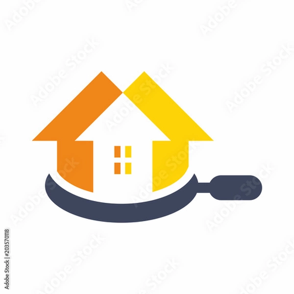 Fototapeta Find House Logo Vector Design Template