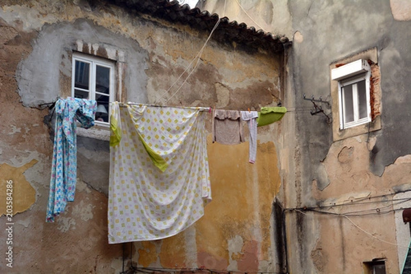 Obraz Drying laundry / Wäsche trocknen
