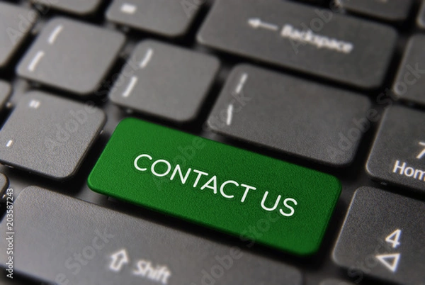 Obraz Contact us computer keyboard button for business