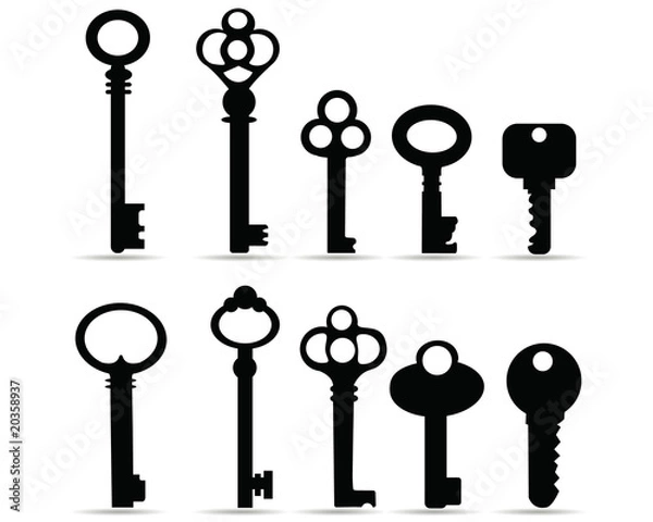 Fototapeta keys vector