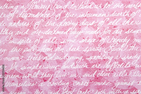 Obraz abstract red background with hand writing