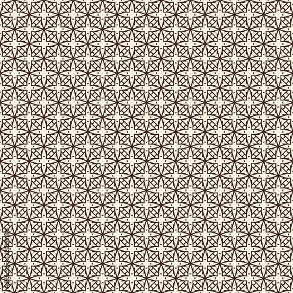 Obraz Design for printing on fabric, textile, paper, wrapper, scrapbooking. Authentic geometric background  in repeat.
