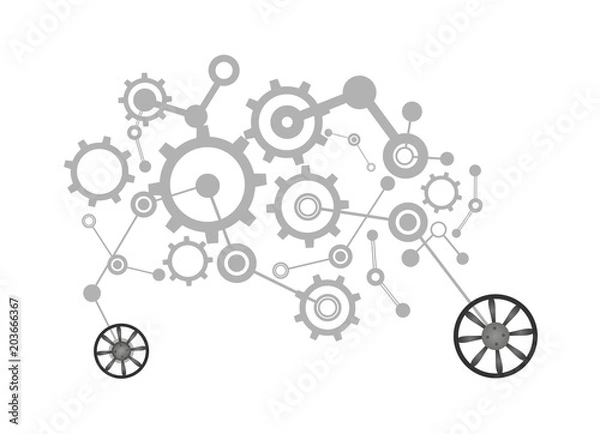 Fototapeta Fantasy tech vehicle