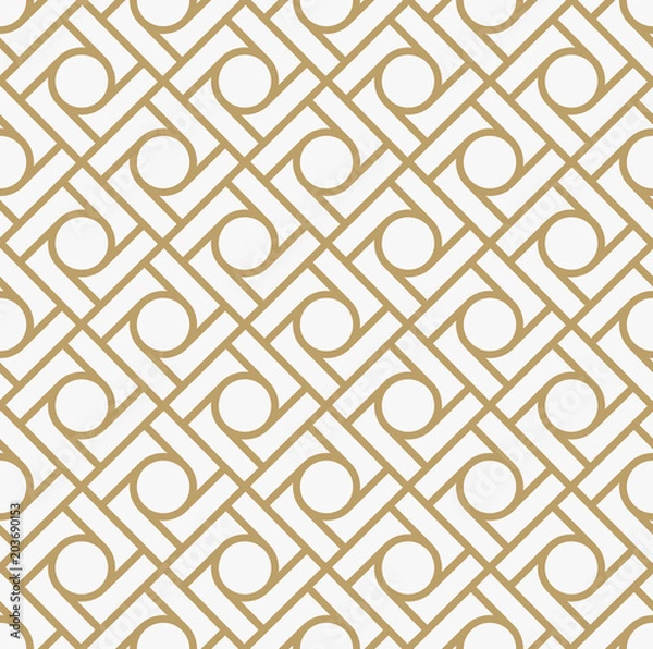 Fototapeta geometric seamless pattern with line, modern minimalist style pa
