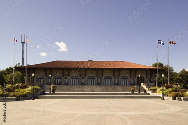 Obraz A view of the chalet on . Kondiaronk Belvedere on the Mount Royal in Montreal, Quebec, Canada