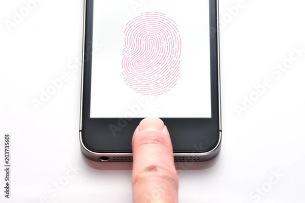 Obraz スマートフォンの指紋認証