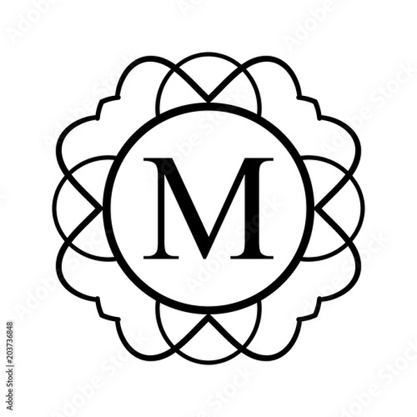 Obraz Vintage ornamental monogram