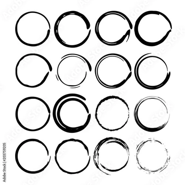 Fototapeta Set of frames. Vector illustration
