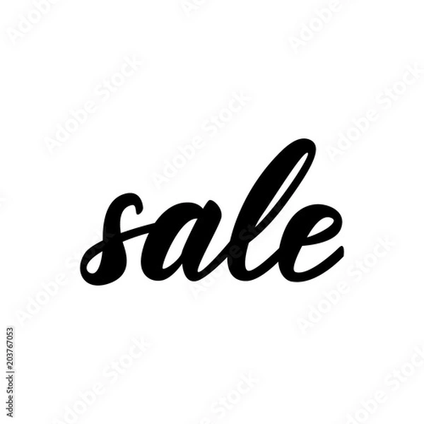 Fototapeta Lettering design with a word "Sale". Vector illustration.